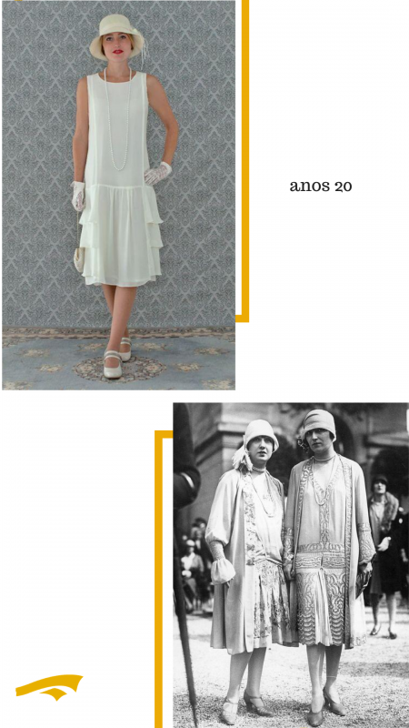 A moda das décadas - dos anos 20 aos 00 - Malhas Concórdia